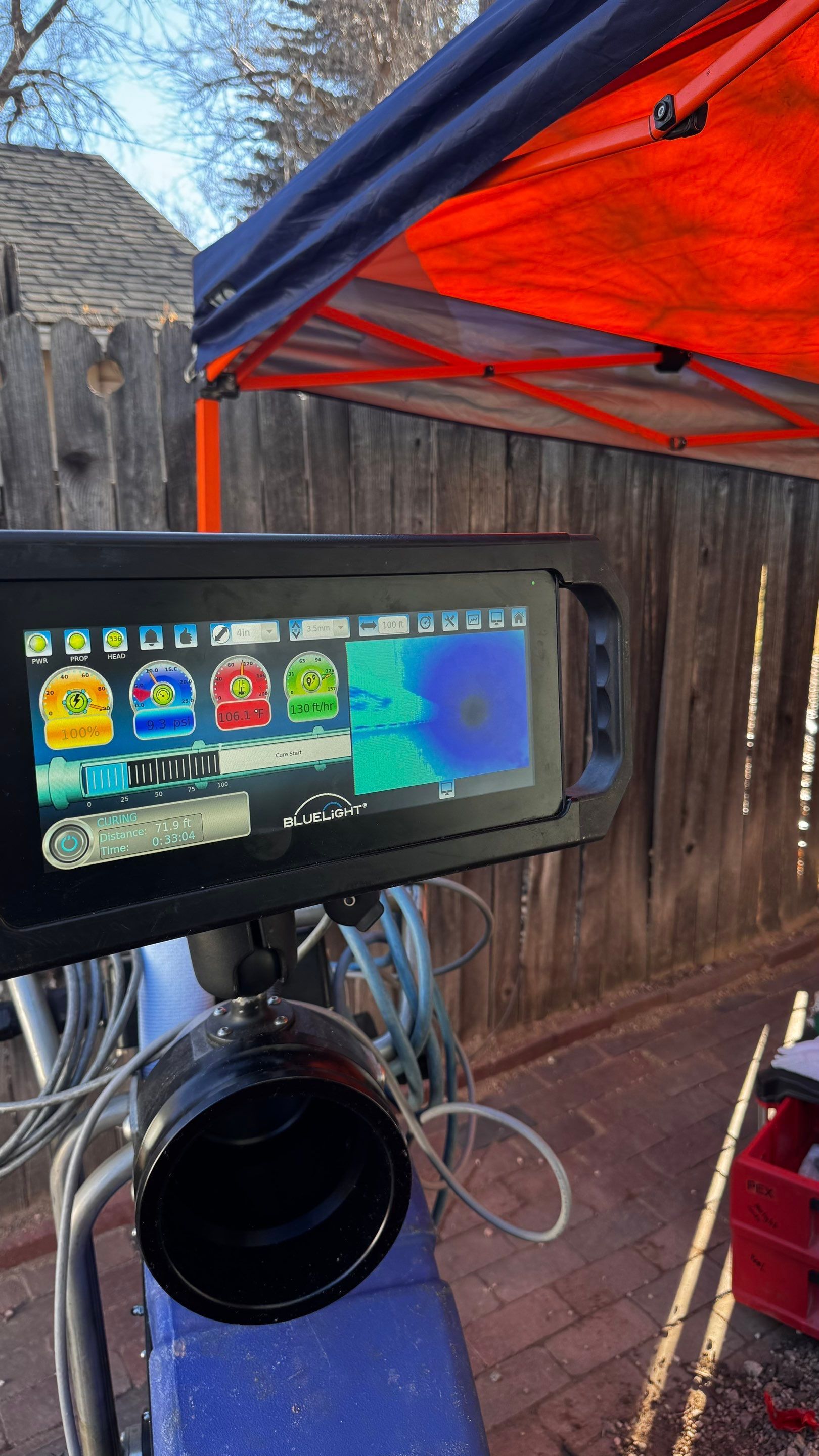 Camera-monitored trenchless repair